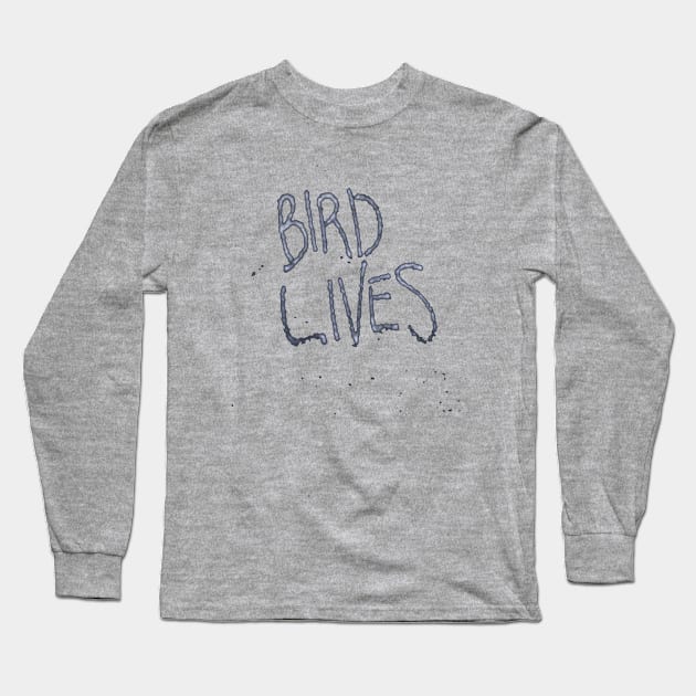 Bird Lives (light) Long Sleeve T-Shirt by Corry Bros Mouthpieces - Jazz Stuff Shop